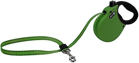 Alcott Adventure Retractable Leash, Extra Small, Green