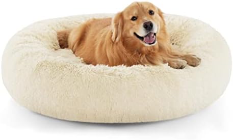 Bedsure Calming XL Dog Bed Donut Washable Extra Large Pet Bed,45ins