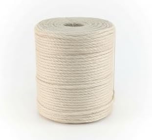 Premium Brazilian Sisal Rope, Natural Fiber 100% Sisal, Ultra Durable, Chemical-Free, Ideal for DIY, Cats, Scratching Post Replacement, Home Decor, Garden, Crafting (5/16” 600 ft / 8mm 180m)