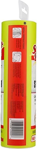 Scotch Brite Wide Lint Roller Refill Large 8" Surface Pet Hair Remover Pack of 4