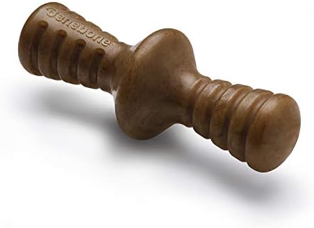 Benebone Zaggler Dog Chew Toy for Aggressive Chewers, Real Bacon, Small