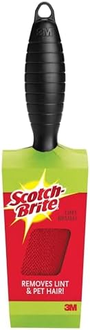 Scotch-Brite Lint Brush, Lint Remover for Pet Hair, Cat Fur, Dog Fur and Fluff, Great for Bedding, Sofas, & Clothing, Resuable, Double-Sided Head, No Adhesive, (Pack of 2)