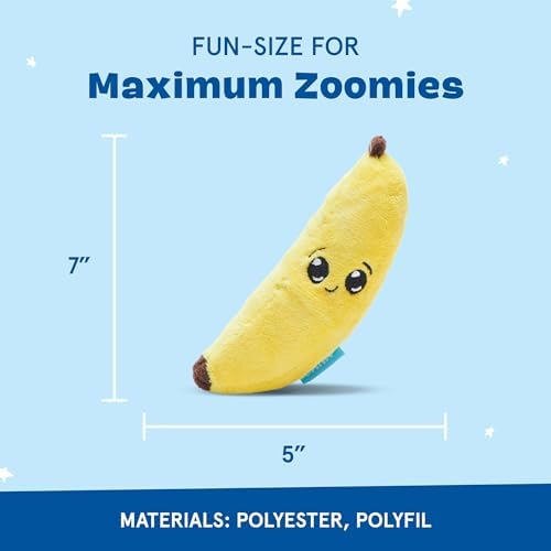 BarkBox Go Bananas 2-in-1 Interactive Plush Dog Toy