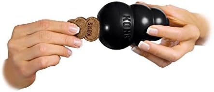 Kong Extreme Dog Toy 2-Pack, Large - Tough Chew Toys for Aggressive Chewers - Black Durable Rubber