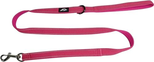 Hakusan Cushion Leash Zero (Pink x Pink), Dog Leash with Swivel Hook or Carabiner, Retractable & Bungee Elastic, Perfect for Dogs
