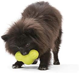 WEST PAW Zogoflex Tux Treat Dispensing Dog Chew Toy – Interactive Chewing Toy for Dogs – Dog Games for Aggressive Chewers, Fetch, Catch – Holds Kibble, Treats, Large 5", Granny Smith