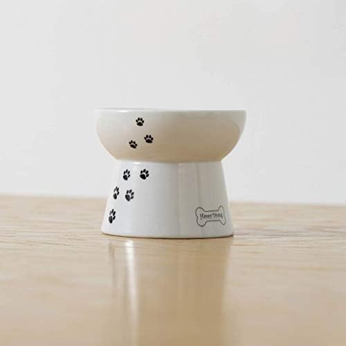 Necoichi Raised Dog Food Bowl, Elevated, for dogs and cats, pets feeding feeder Non-slip for small dogs Dishwasher and Microwave Safe, No.1 Seller in Japan! (Dog, Food Bowl)