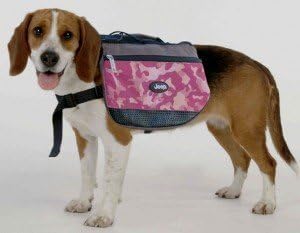 Green Camouflage Backpack for Dogs By Jeep