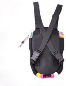 XL Extra Large Size Colorful Stripe Pattern Dog Pet Carrier Legs Out Front Bag Dog Backpack for Cat