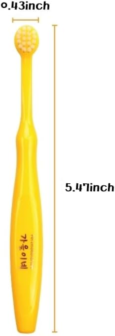 Tiny Small and Medium Dog Toothbrush Made in Korea Brush Bristles That are Soft and Do Not Irritate Your Dog’s Gums Small Toothbrush Grip and Excellent Tartar Removal (4pcs)