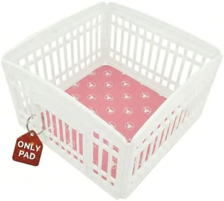 PJYuCien 36"x36" Reusable Playpen Training Pad for Puppies, Pink