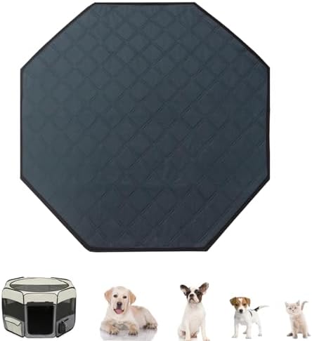 Octagon Dog Playpen Mat Washable Leakproof Anti-Slip Pet Liner