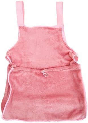 Generic Pet Dog Cat Carrier for Lap Cat or Lap Dog Travel Shoulder Bag Sling Front Backpack Soft Plush Handmade (Pink), Medium
