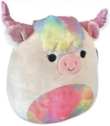 Squishmallow Official Kellytoy Collectible Plush Farm Squad Squishy Soft Animals (Rondah Longhorn Highland Cow, 14 Inch)