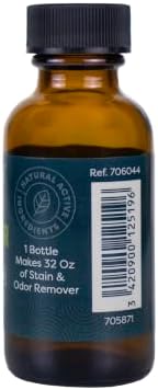 ALZOO Concentrated Pet Stain & Odor Remover Refill, Makes Up to 96 Fl Oz Cleaning Solution, Enzyme & Probiotic Formula, Refill Bottles for Dogs & Cats, 1.1 Fl Oz (Pack of 3)