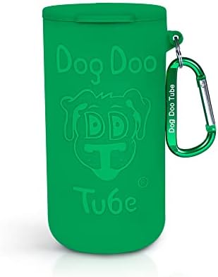Dog Doo Tube Filled Dog Waste Bag Holders - Reusable Dog Poop Bag Tubes Designed to Keep in Odors and Germs