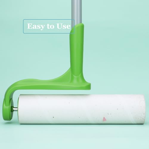 10 inch Large Lint Roller Refill Compatible with Evercare Layers Smart Design Mega Lint Rollers for Pet Hair Extra Sticky 60 Sheets per Refill, 6 Pack, 360 Sheets Total