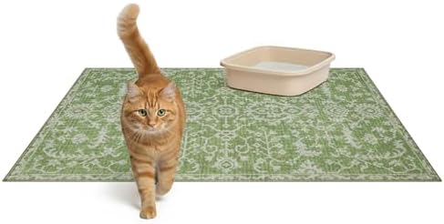 Lovewag Cat Litter Mat, Litter Box Mat, Jade Quilt, 36x48, 2 Pack