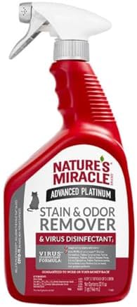 Nature's Miracle Advanced Platinum Cat Stain & Odor Remover, 32 oz