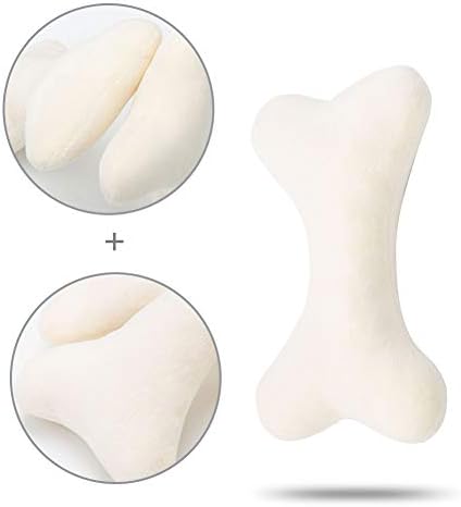 JOYELF Squeaky Dog Toy Plush Dog Chew Toy for Puppy Dogs, Interactive Non Toxic Chase Fetch Dog Toys with Squeakers for Dogs, 3 Pack Bones