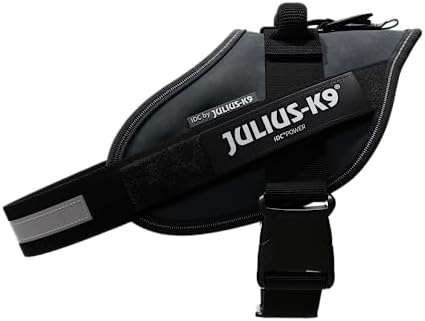 Julius-K9, 16IDC-ANT-0, IDC Powerharness, Dog Harness, Size: 0, Anthracite