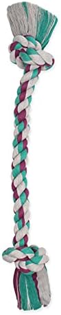 Flossy Chews Mammoth 48-Inch Cottonblend Color 2-Knot Rope Tug