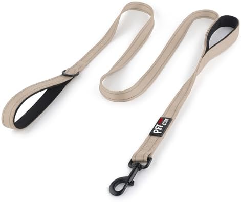 Plutus Pet Double Handle Dog Leash, 4 FT Long, for Medium Large Dogs