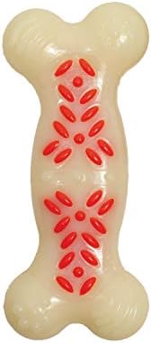 Nylabone Power Chew Action Ridges Chew Toyfor Dogs, Dog Toys for Aggressive Chewers, Bacon Flavor, Medium - Up to 30 lbs. (1 Count)