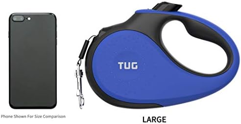 TUG Original Retractable Dog Leash, 16 ft (Large, Blue)