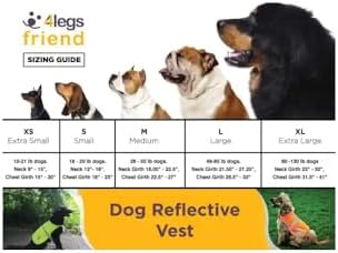 Safety Reflective Vest for Dogs - High Visibility for Outdoor Activity Day and Night, Protect Your Pet from Cars & Hunting Accidents