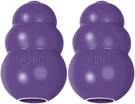 KONG Senior, Gentle Natural Rubber Toy, for Medium Dogs (Pack of 2)