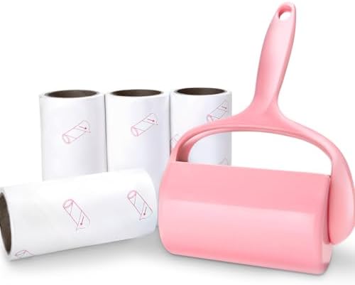 Lint Roller, Pet Hair Roller, 4 Refills Hair Remover Kit,Lint Brush