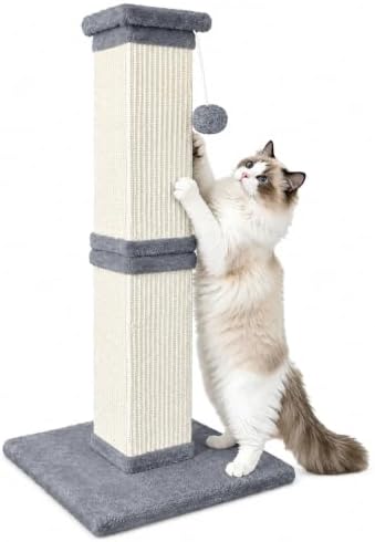 Cat Scratching Post for Indoor Cats, Sisal Cat Scratcherl, 32 Inch