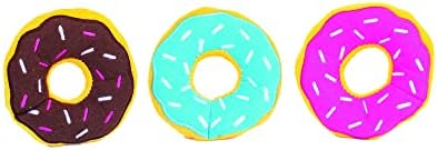 ZippyPaws Burrow Replacement Miniz Enrichment Squeaky Toys - Donutz