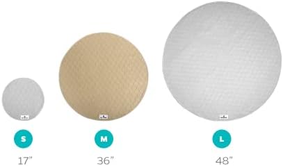 Pet Parents® Pawtect® Pads Washable Pee Pads for Dogs (2pack) of Premium Dog Pee Pads, Waterproof Puppy Pads & Reusable Dog Pads, Whelping Pads & Modern Pee Pads for Dogs (Tan/Grey, 48" Round)