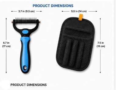 Pet Grooming Brush & Pet Hair Remover Glove Bundle | Keep your pet looking great and your home cleaner with the AJJT Pet Grooming Brush & Hair Removal Glove Bundle.