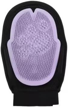 Pet Grooming Gloves for Dogs & Cats – Double Sided Deshedding Glove, Hair Remover & Massage Brush for Shedding Fur (Lavender)