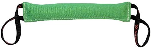 REDLINE K-9 Dog Bite Tug Toy 3" X 16" 2 Handle Bite Suit French Linen (Green)