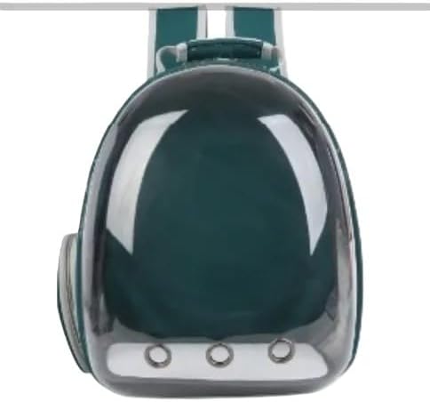 Pet Bubble Backpack Carrier for Small and Medium Pets – Breathable Transparent Capsule Design – Airline Approved Travel Bag Custom Color Green