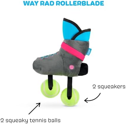 BarkBox Way Rad Rollerblade Dog Toy - for Extra Small to Small Dogs