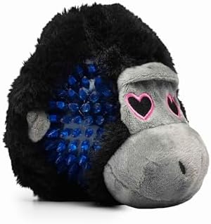 Flourish Pets 2 in 1 Multi-Layer Chew Toy for Active Dogs | Non-Toxic BPA Free Double Stitched Soft Fabric Exterior Dog Toys | Long-Lasting Dog Plush Toys –Love Gorilla 3.5"
