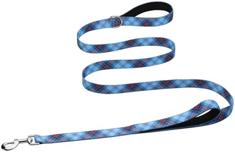 Hikiko 4FT Dog Leash Padded Double Handle with Designed Pattern