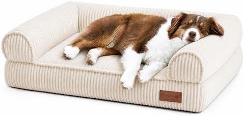 FUKUMARU Cute Dog Bed, Thickened Orthopedic Dog Sofa, Waterproof&Washable
