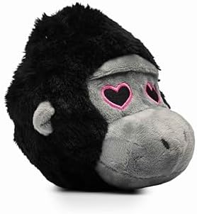 Flourish Pets 2 in 1 Multi-Layer Chew Toy for Active Dogs | Non-Toxic BPA Free Double Stitched Soft Fabric Exterior Dog Toys | Long-Lasting Dog Plush Toys –Love Gorilla 3.5"