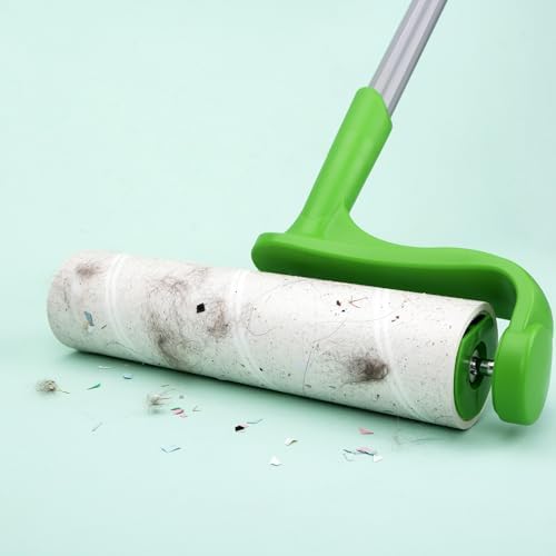 10 inch Ultra Sticky Mega Roller Refills for Evercare Layers Smart Design Large Lint Rollers 50% More Pickup Pet Hair Remover 60 Sheets Each Refill 6 Pack 360 Sheets Total