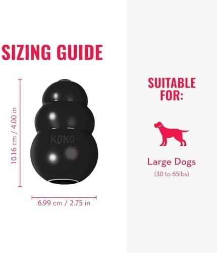KONG Extreme Dog Toy, Durable Natural Rubber Chew, for Large Dogs