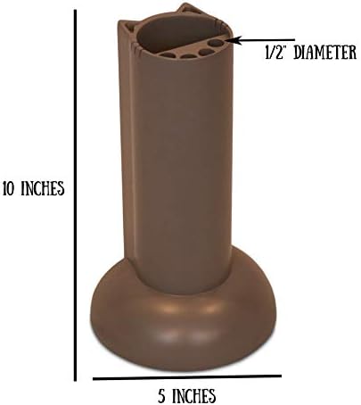 Feline Ruff Cat Teaser Wand Holder. Keep Cats Safe with This Unique Cat Toy Storage Solution. Organize Feather Cat Wand Toys. Patent Pending (Gray)