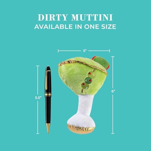 Haute Diggity Dog Cocktail Hour Plush Dog Toy, Cocktail Parody Chew Toys