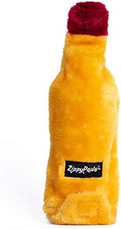 ZippyPaws Happy Hour Crusherz - Interactive Dog Toys to Keep Them Busy, Squeaky Plush Pet Toy for All Breeds, For Small, Medium, & Large Dogs, Drink Themed Crinkle Water Bottle Toy - Tequila