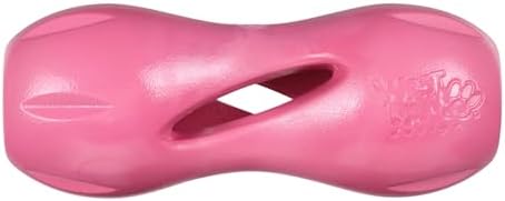 WEST PAW Qwizl Durable Zogoflex Dog Puzzle Toy for Mental Stimulation, and Enrichment - Treat Dispensing for Bully Sticks and Dental Sticks - Dishwasher Safe - Made in USA - Large - Geranium